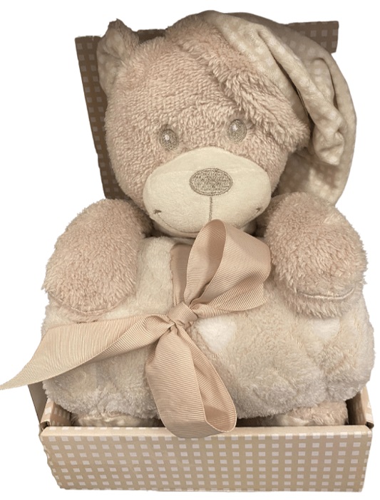 (image for) Plush Boxed Bear Pink (30cm)