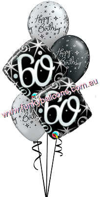 (image for) 60th Elegant Sparkles + Swirls Bouquet - Click Image to Close
