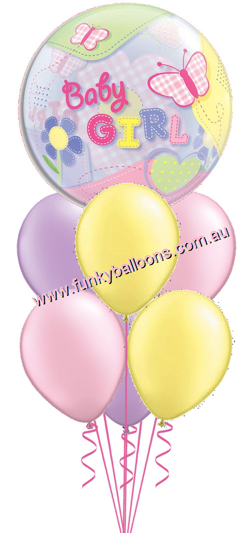 Baby Girl Bubble & Pastels Bouquet